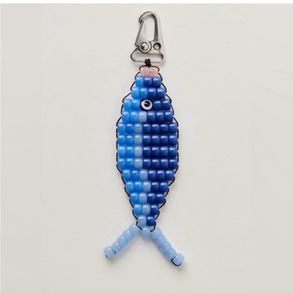Free People Beaded Fish Bag Charm❤️ NWOT - Picture 3 of 5